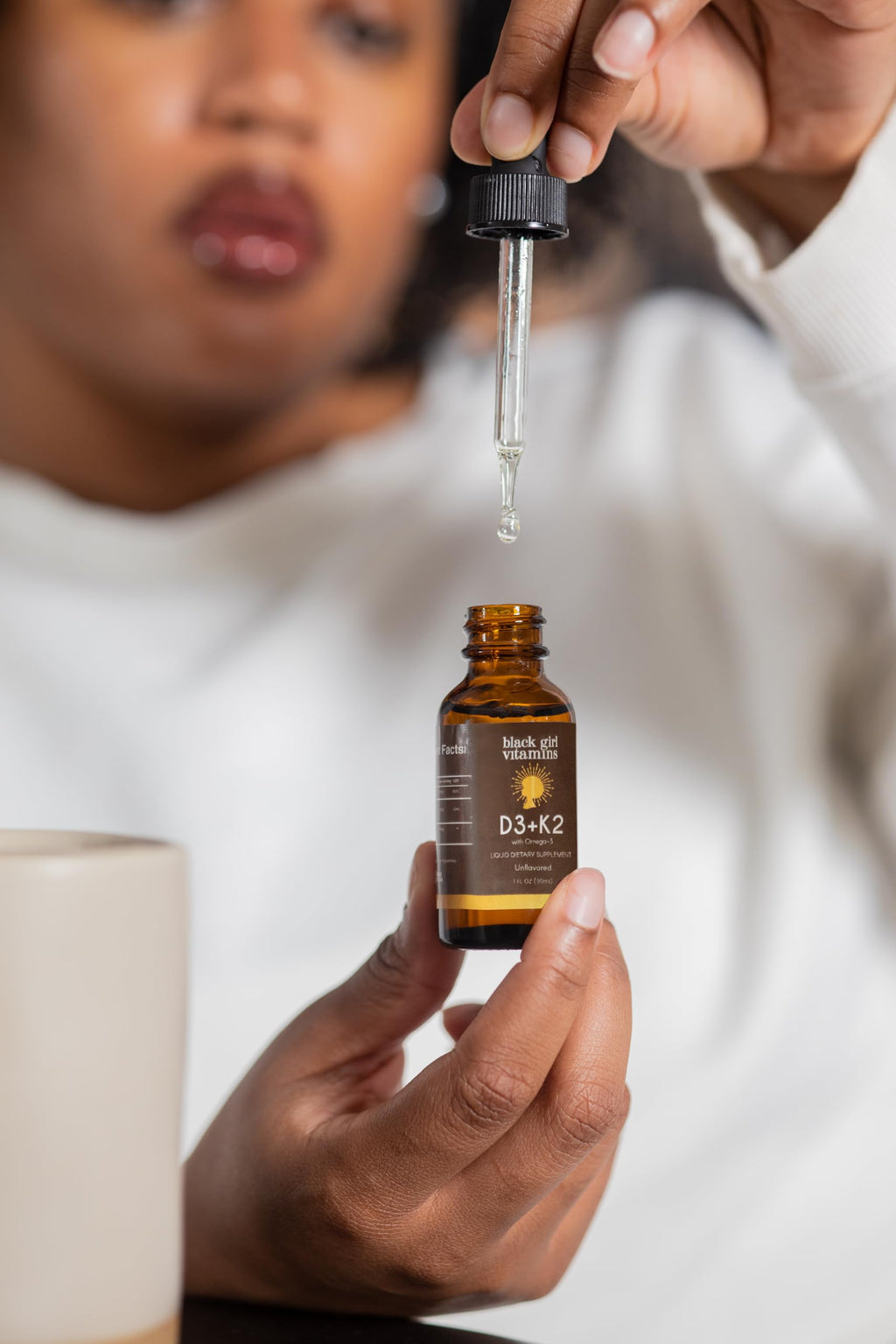 D3 K2 Liquid Drops by Black Girl Vitamins – Immune Support


