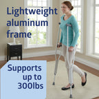 Medline Aluminum Crutches – Lightweight Walking Aid

