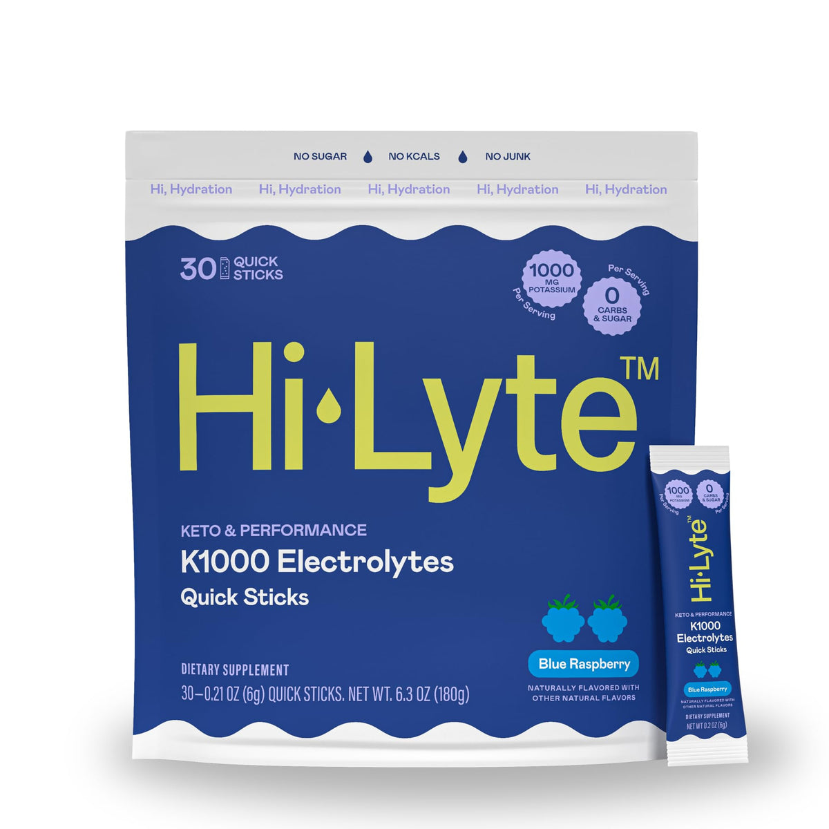 Hi-Lyte K1000 Electrolyte Powder Mix Zero Sugar