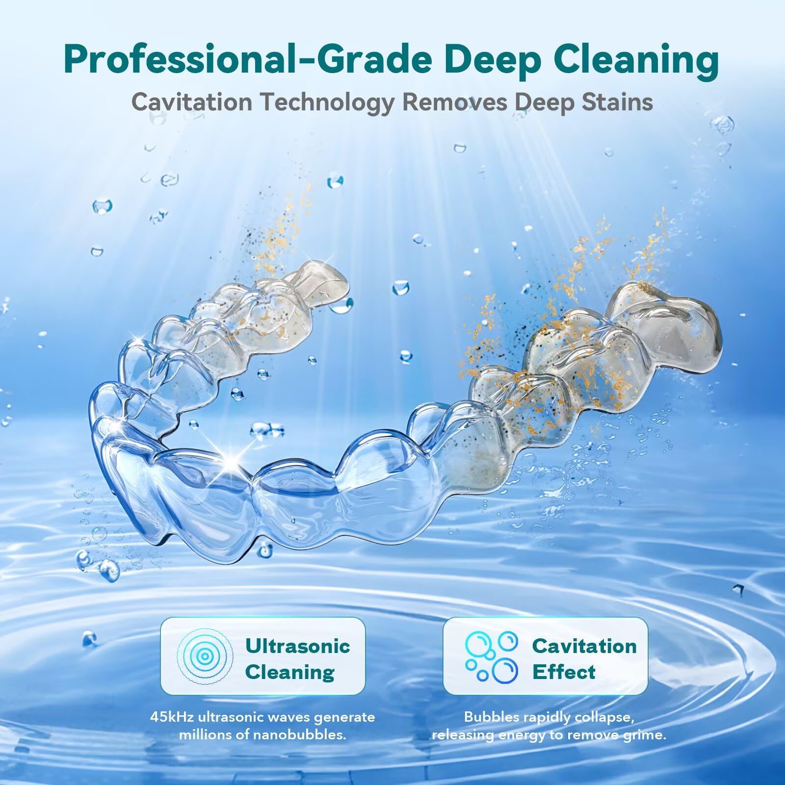 Dental Ultrasonic Retainer Cleaner Device

