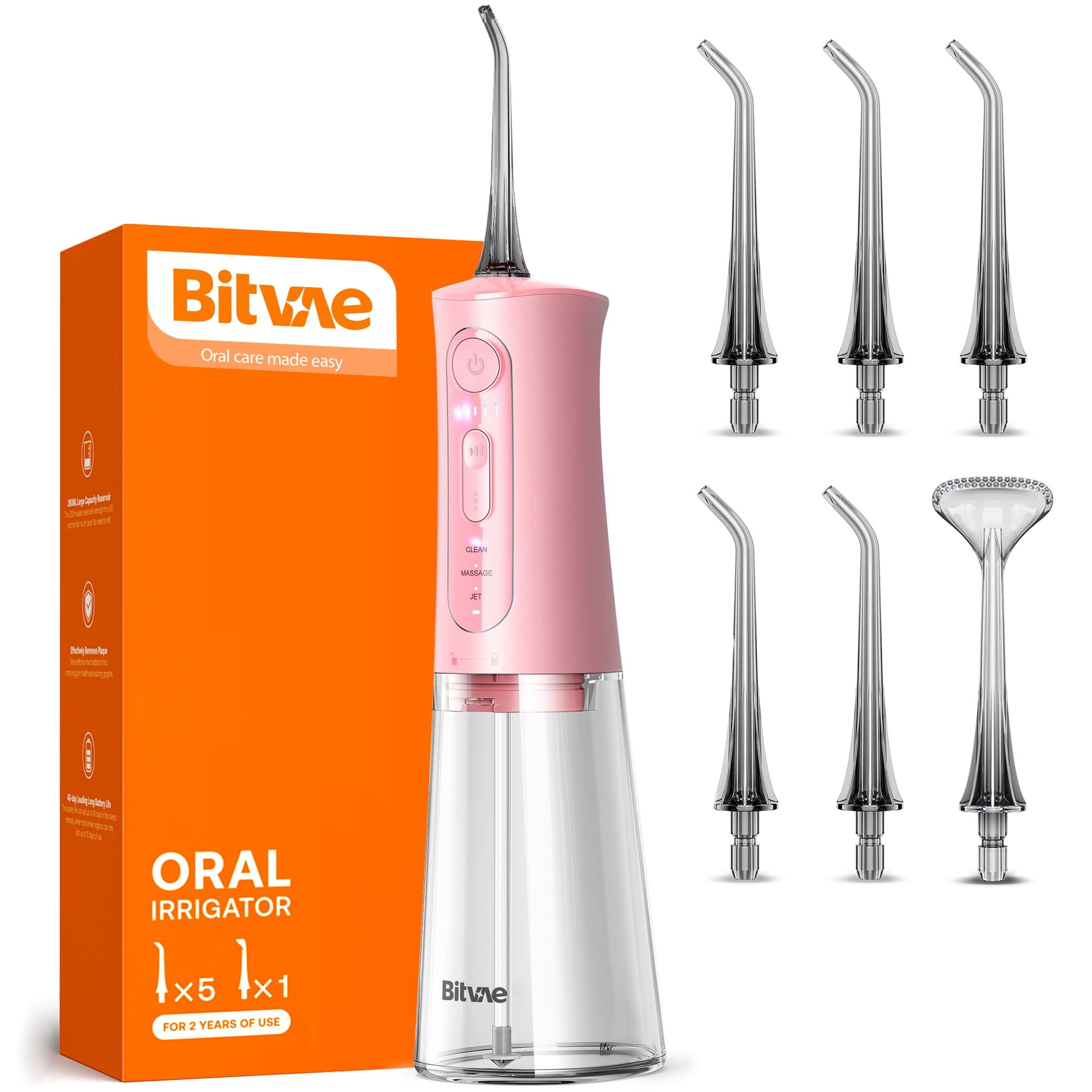 Bitvae C6 Water Dental Flosser Portable Cordless Irrigator