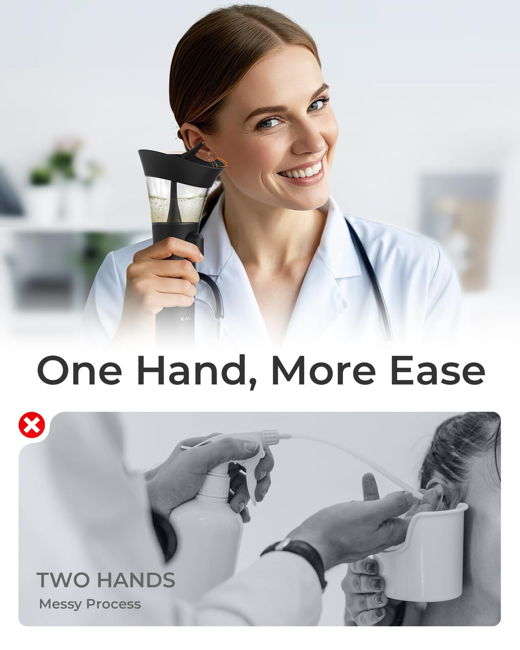 KAUGIC Ear Wax Cleaner – Safe & Comfortable One-Hand Use

