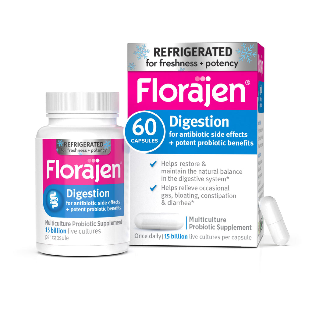Florajen Digestion Probiotics Refrigerated for Gut Balance

