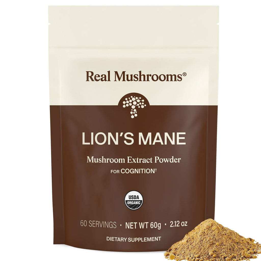 Real Mushrooms Lion's Mane Mushroom Powder Extract - Organic

