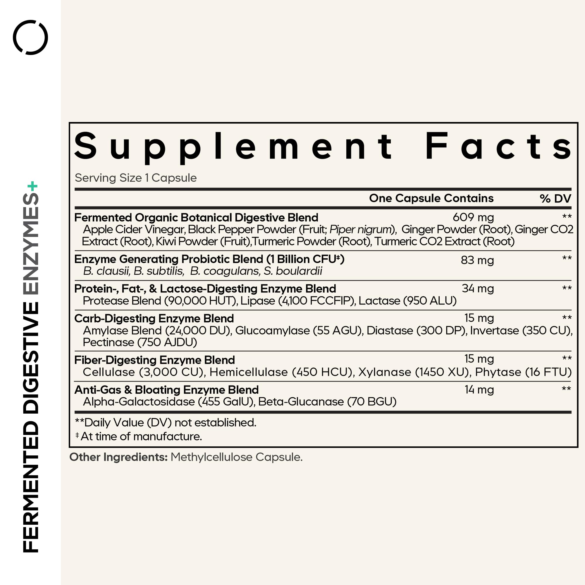 Codeage Fermented Digestive Enzymes with Probiotics


