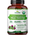 Zazzee USDA Organic Milk Thistle 50:1 Extract, 80% Silymarin, Vegan Capsules, Made in USA