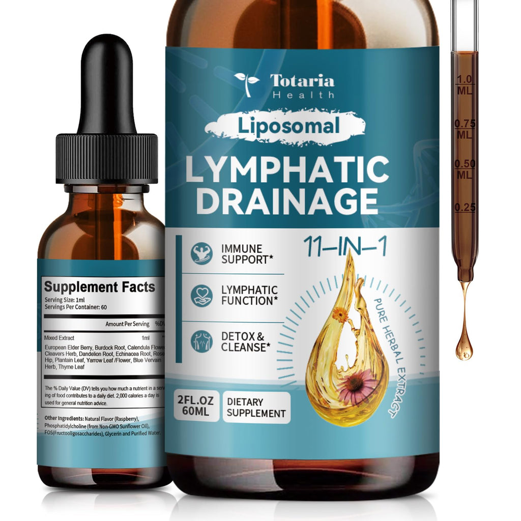 Totaria Liposomal Lymphatic Drops – 11-in-1 Organic Lymphatic Support

