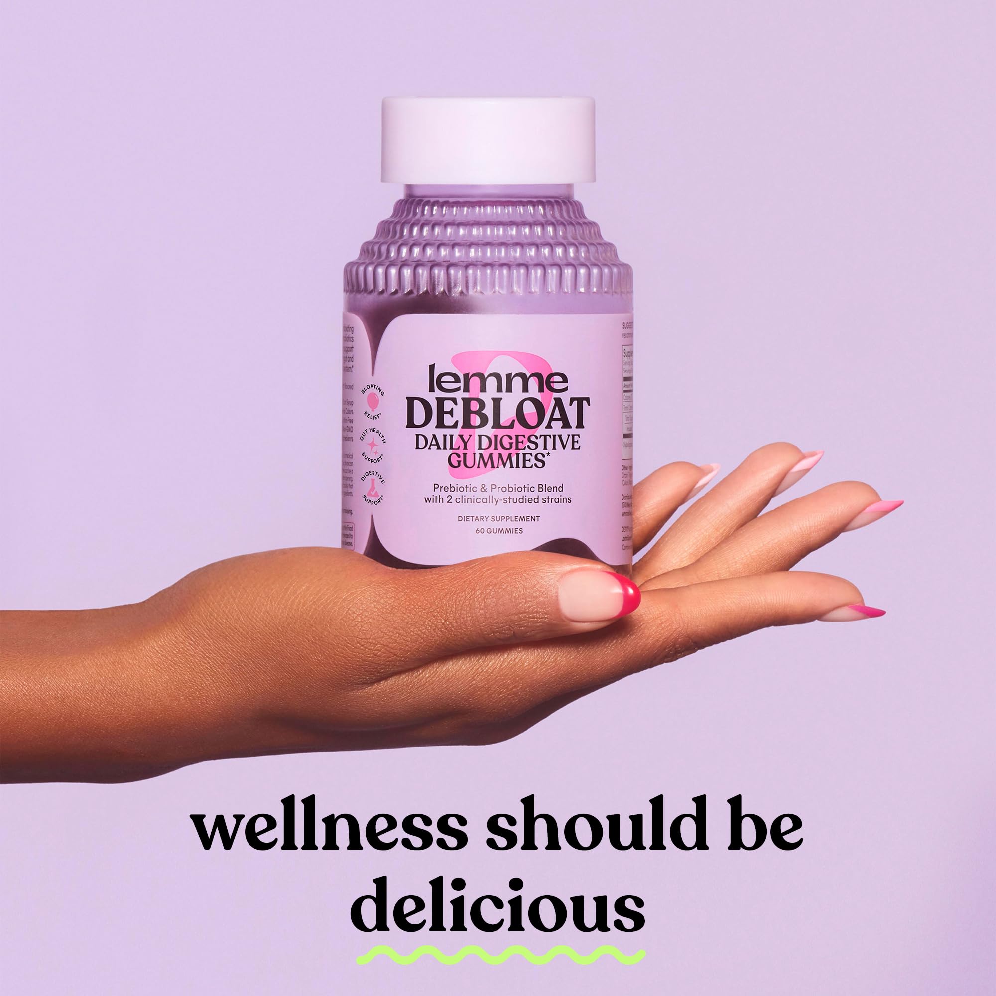 Lemme Debloat Probiotic Gummies with Prebiotic

