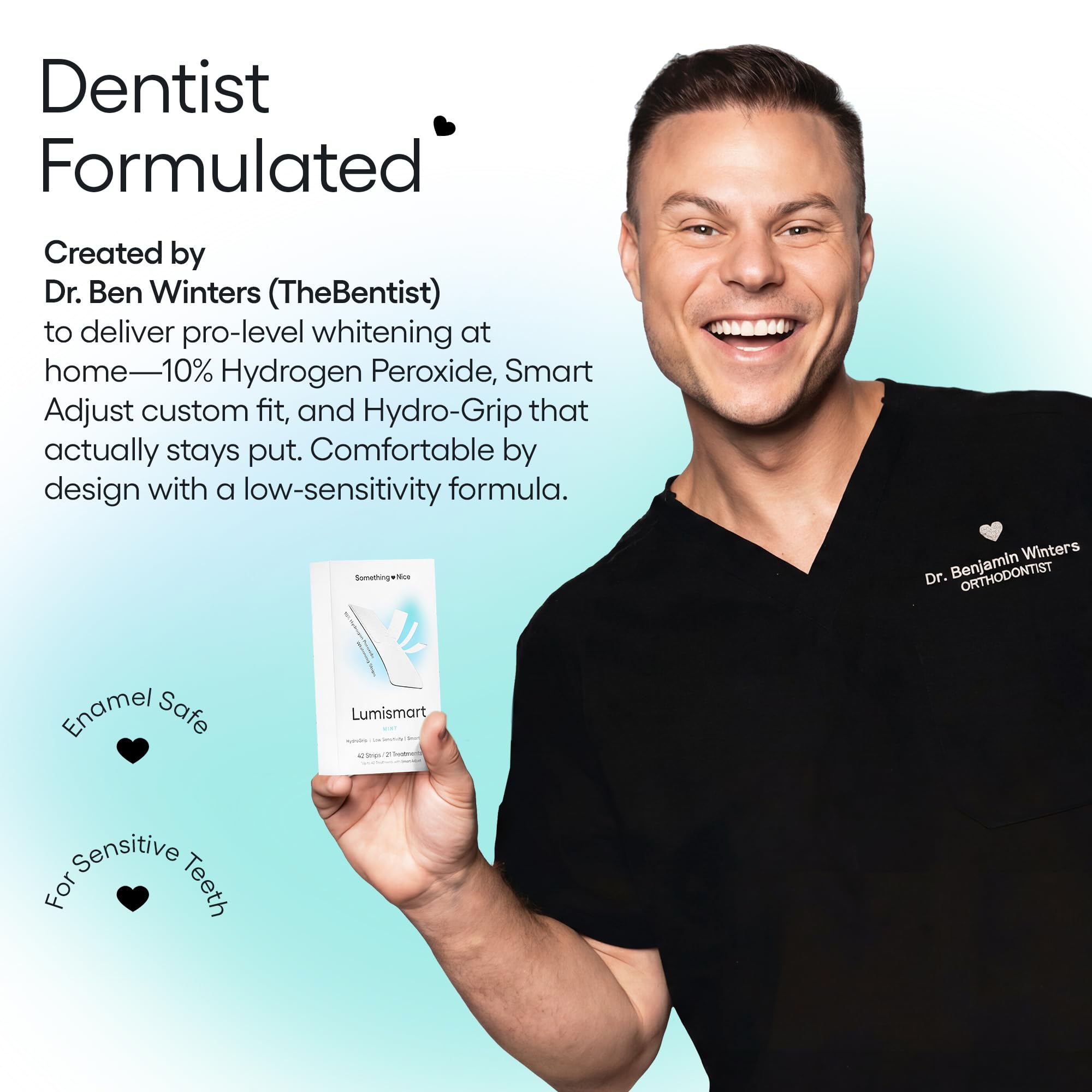 Something Nice Lumismart Whitening Strips - Enamel Safe

