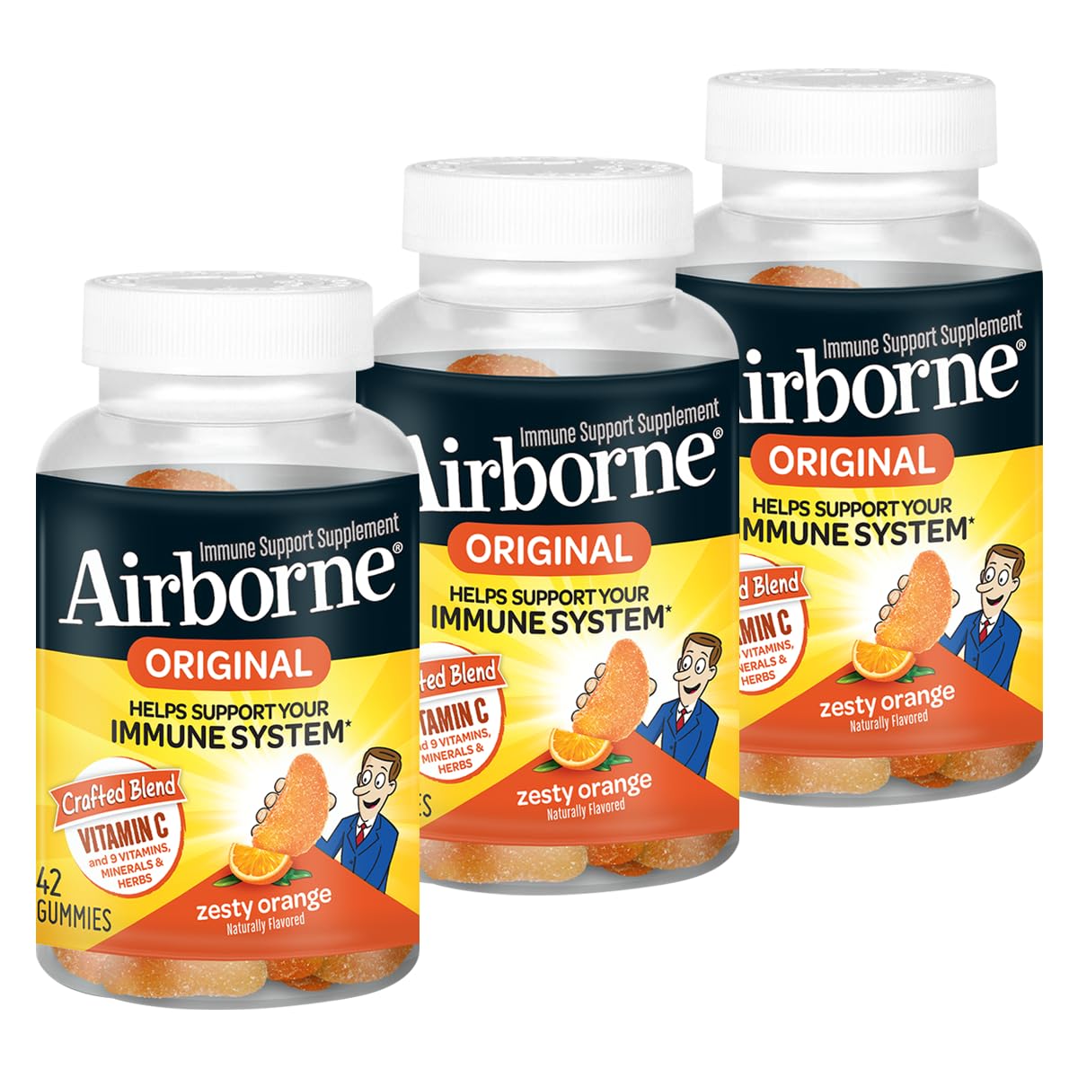 Airborne Vitamin C Gummies for Adults – Immune Support