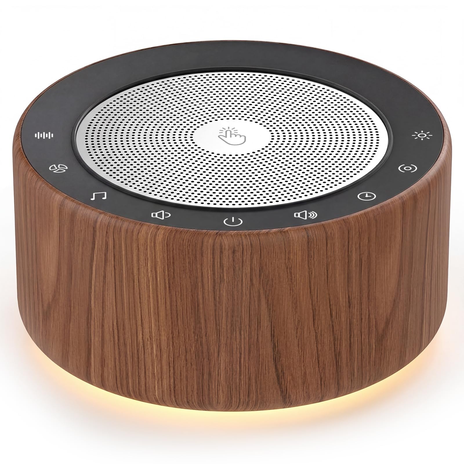 Kipcush Noise Machine for Sleep & Focus, 30 Sounds, Night Light, Memory Function