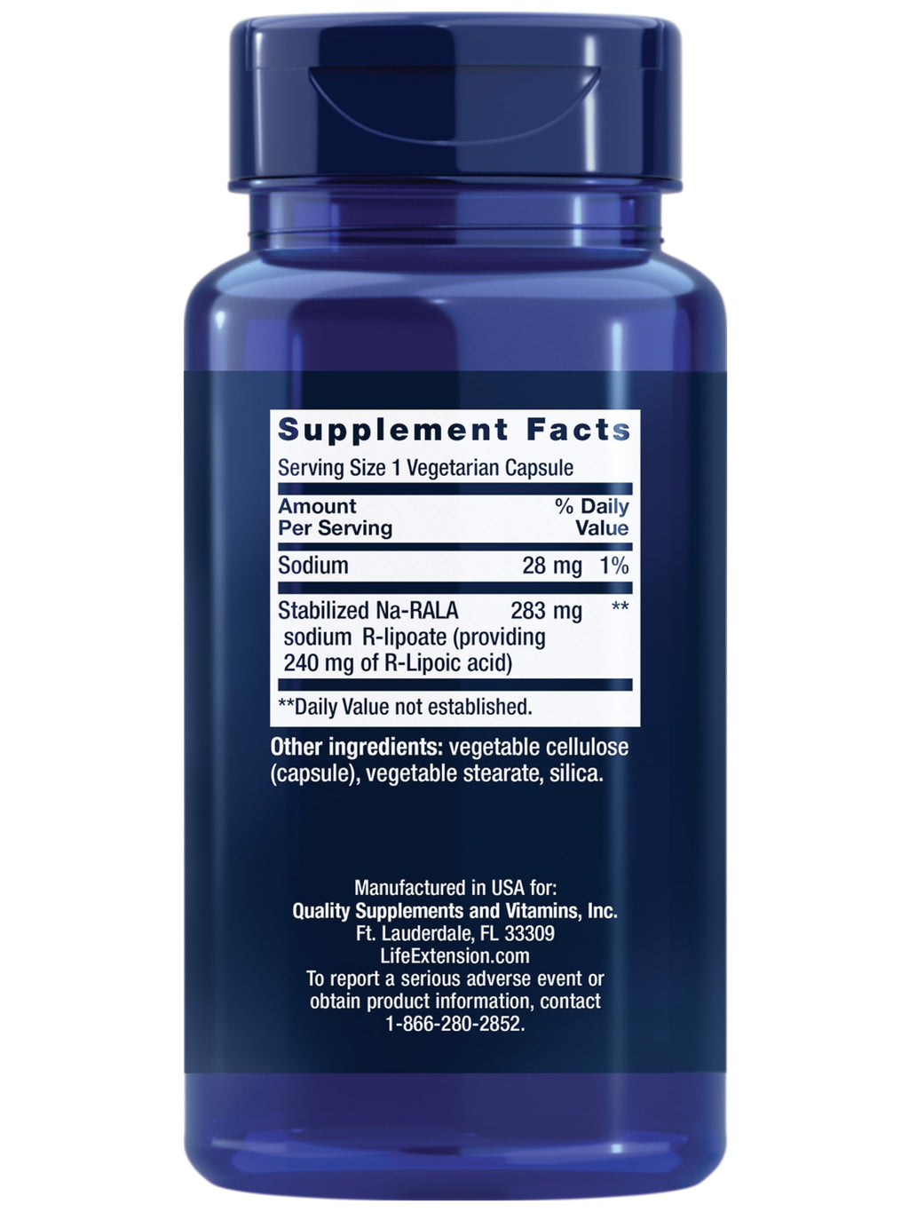 Life Extension Super R-Lipoic Acid R-Form Antioxidant

