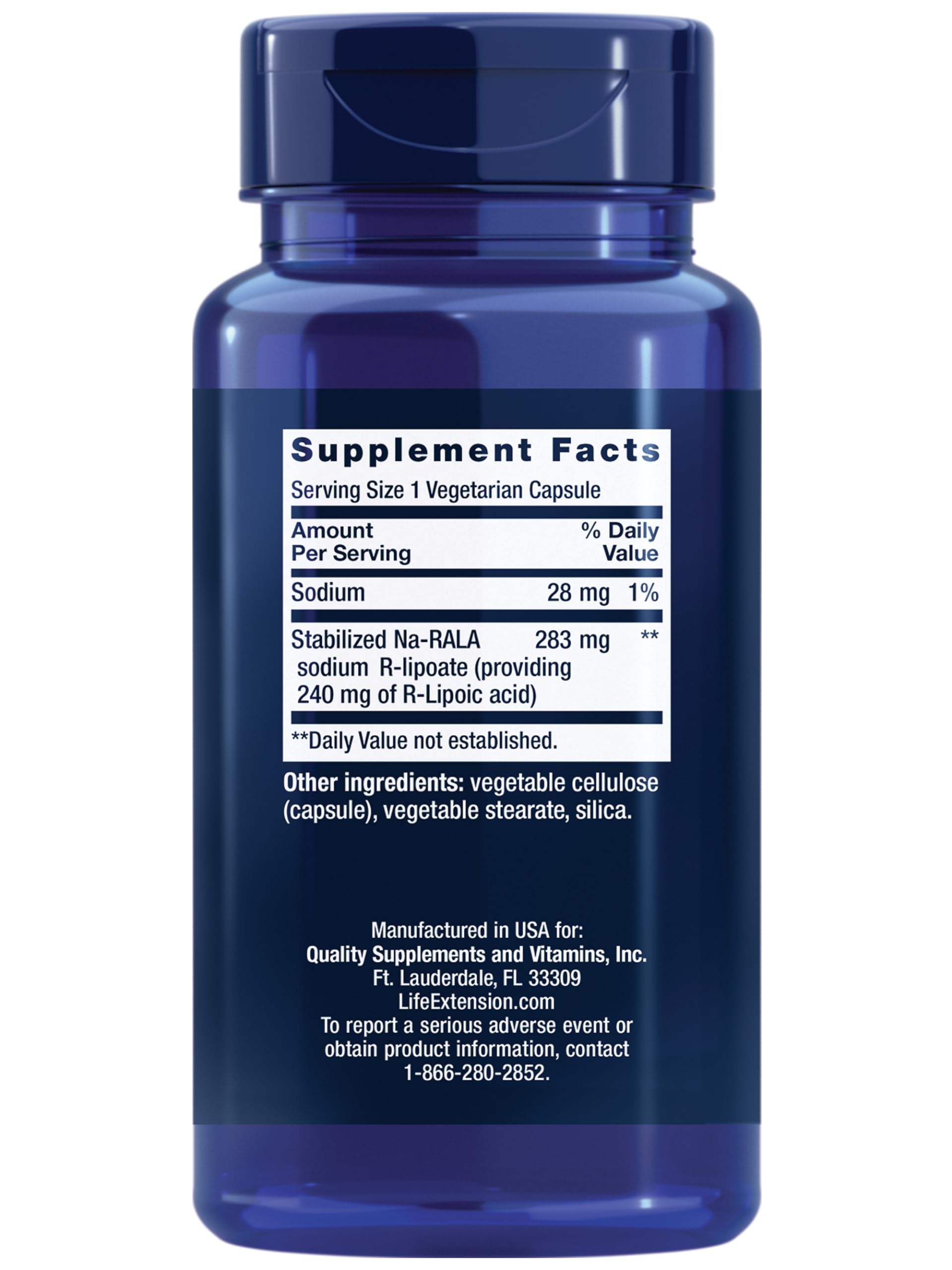 Life Extension Super R-Lipoic Acid R-Form Antioxidant

