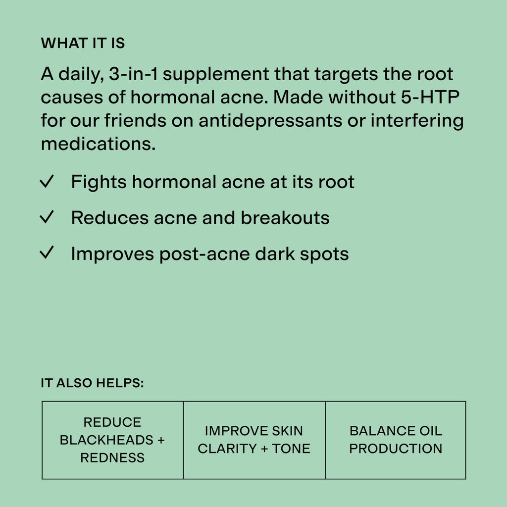 CLEARSTEM MINDBODYSKIN Hormonal Acne DIM Supplement

