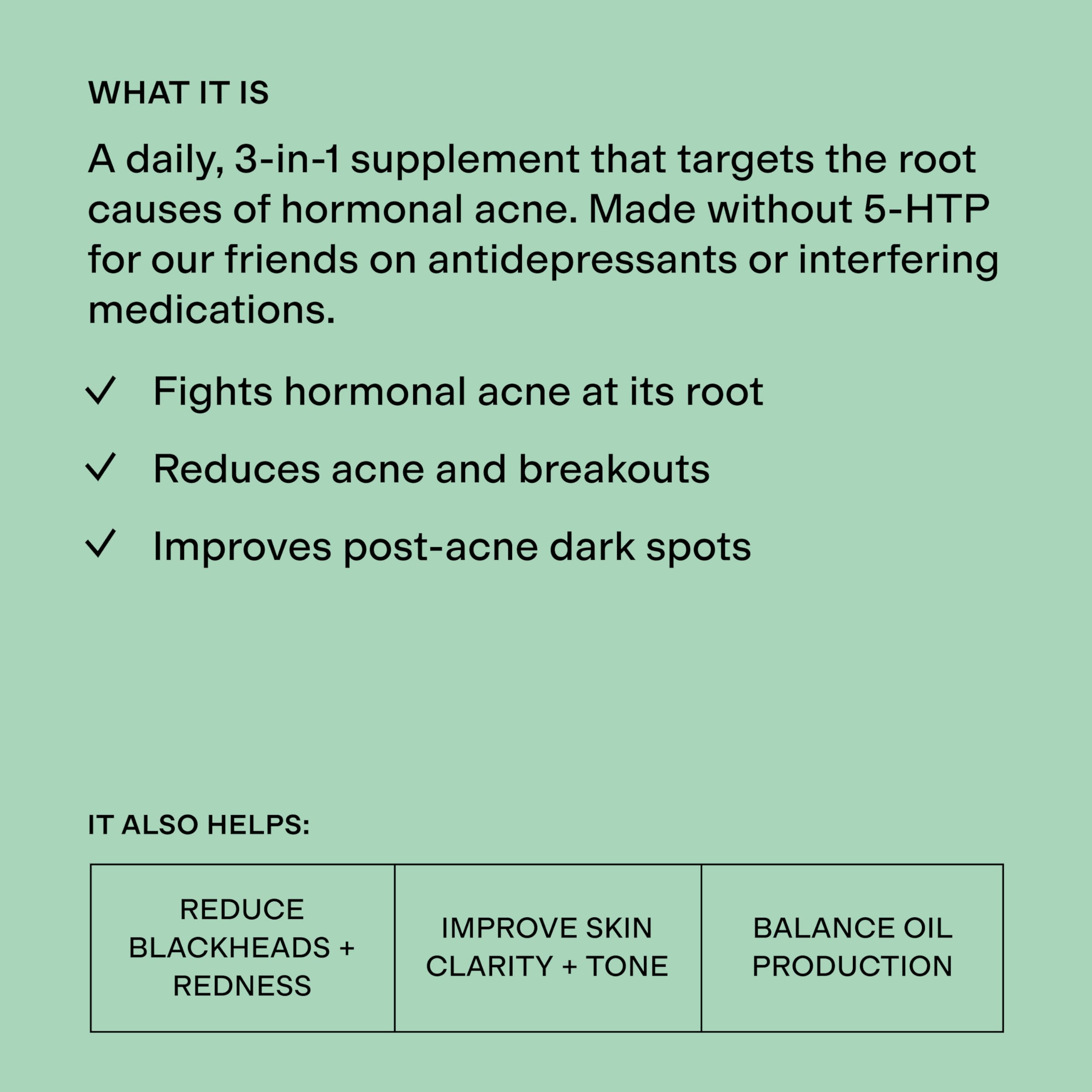 CLEARSTEM MINDBODYSKIN Hormonal Acne DIM Supplement

