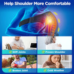 Cordless Shoulder Heating Pad & Massager | Heat & Vibration

