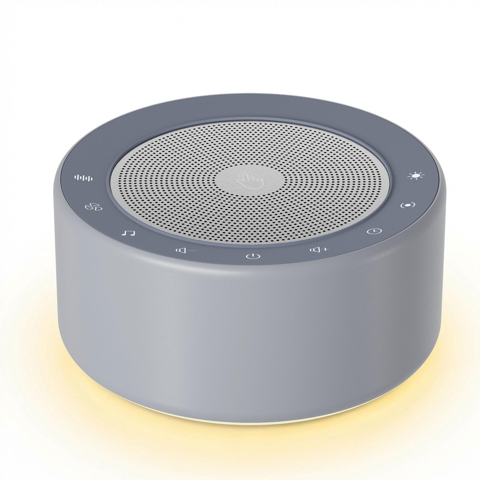 Kipcush Noise Machine for Sleep & Focus, 30 Sounds, Night Light, Memory Function