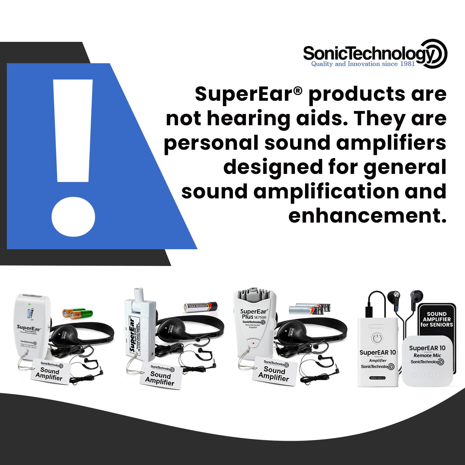 SuperEar SE5000 PSAP Personal Sound Amplifier for Seniors

