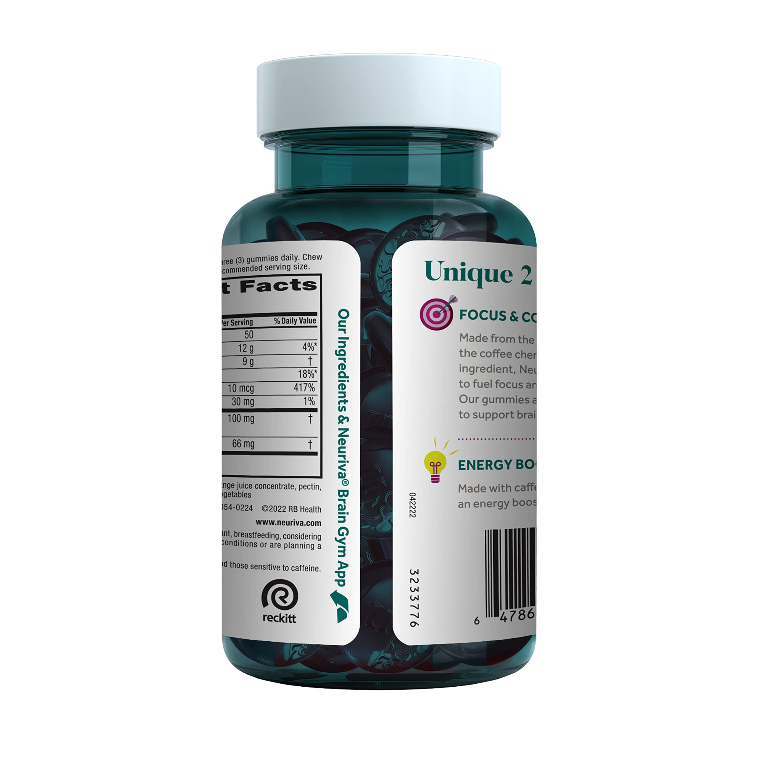 Neuriva Brain + Energy Gummies for Focus | Neurofactor

