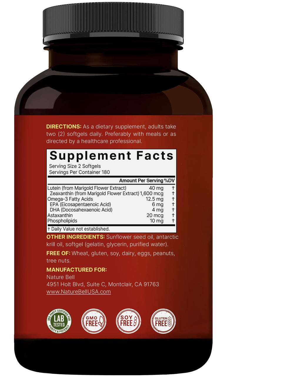 NatureBell Lutein Eye Health Supplement with Zeaxanthin

