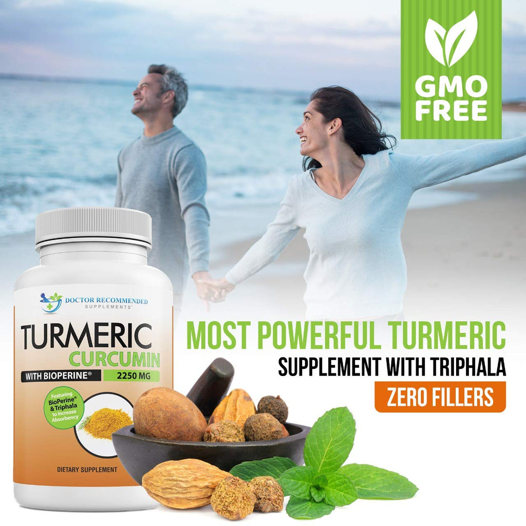 Turmeric Curcumin with BioPerine Organic Veggie Caps

