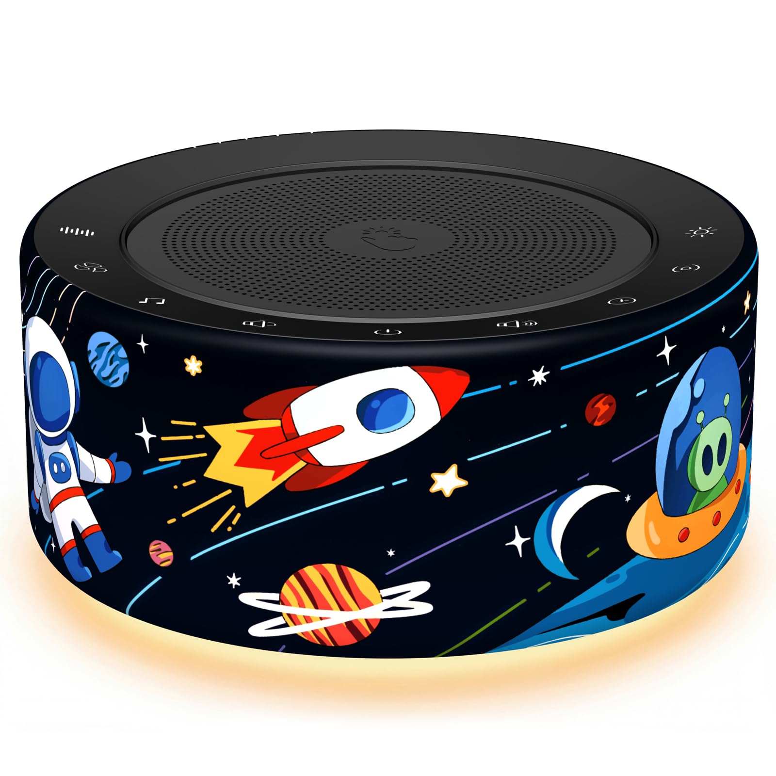 Kipcush Noise Machine for Sleep & Focus, 30 Sounds, Night Light, Memory Function