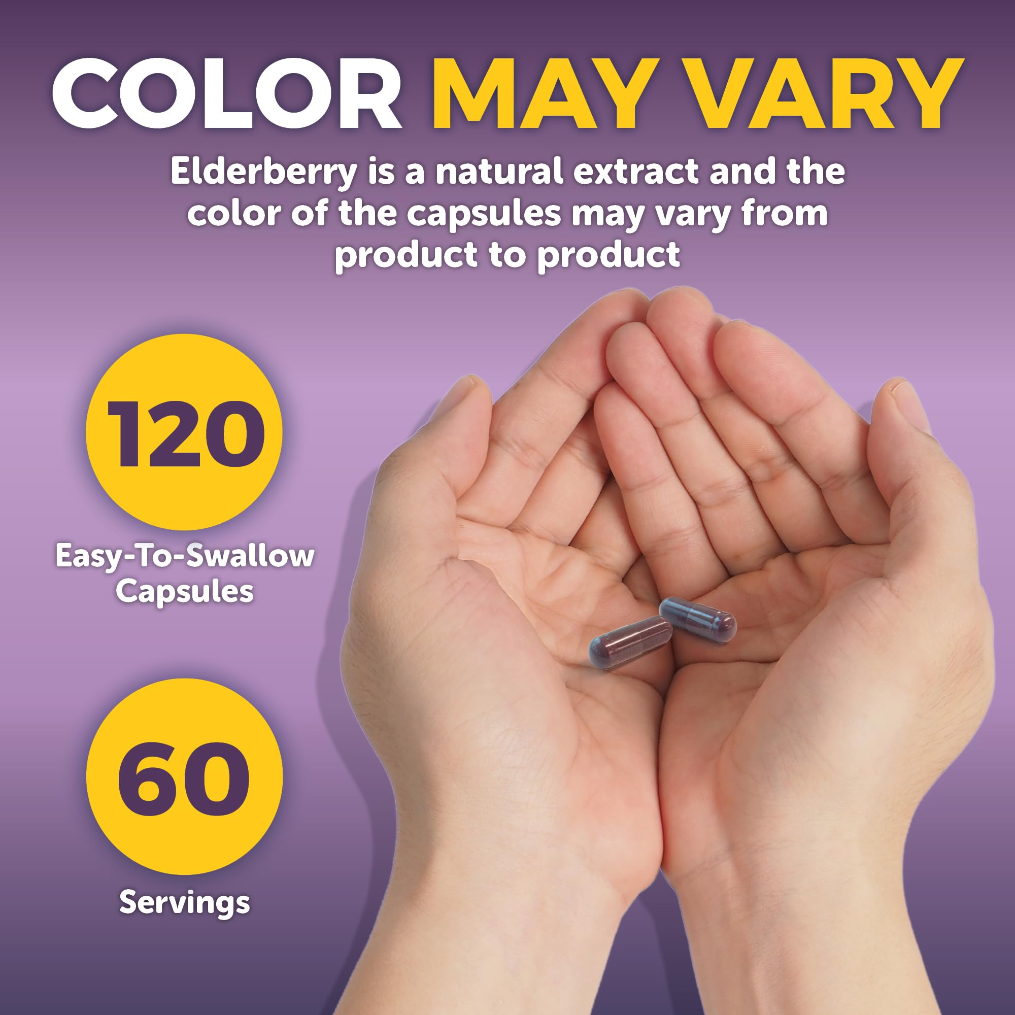 Viva Naturals Elderberry Immune Support Vitamin C D3 Zinc

