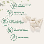Micro Ingredients Magnesium Glycinate with Vitamin C Non-GMO

