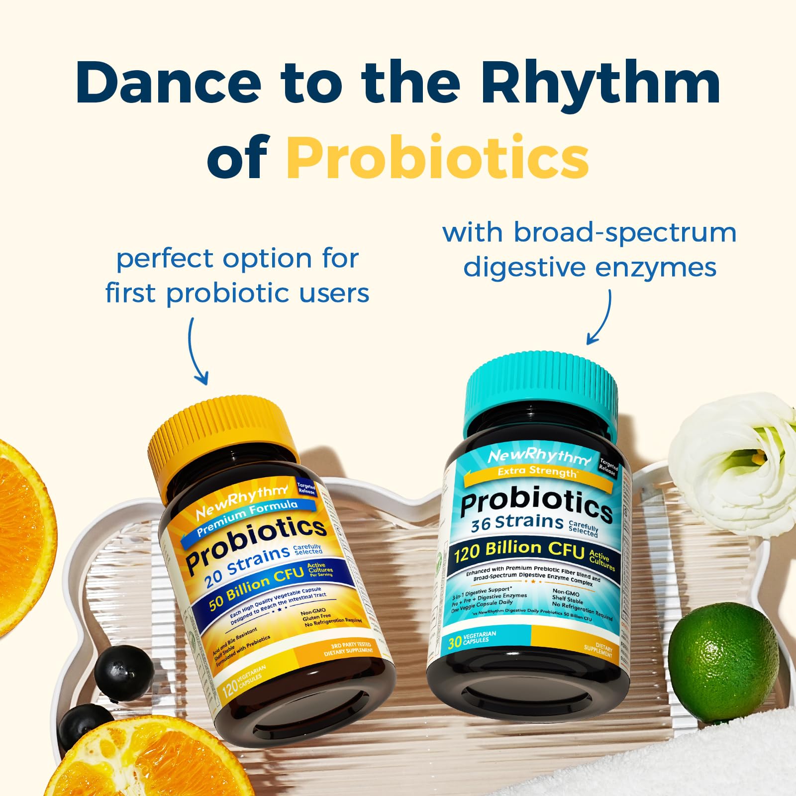 NewRhythm Probiotics 50 Billion CFU – Targeted Release

