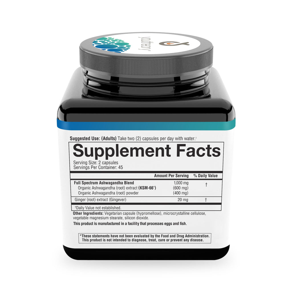 Youtheory Ashwagandha with Organic KSM-66 – Stress & Energy

