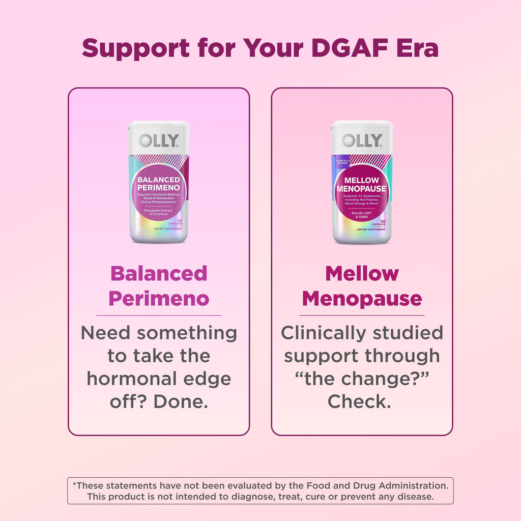 OLLY Balanced Perimeno Capsules for Hormonal Balance

