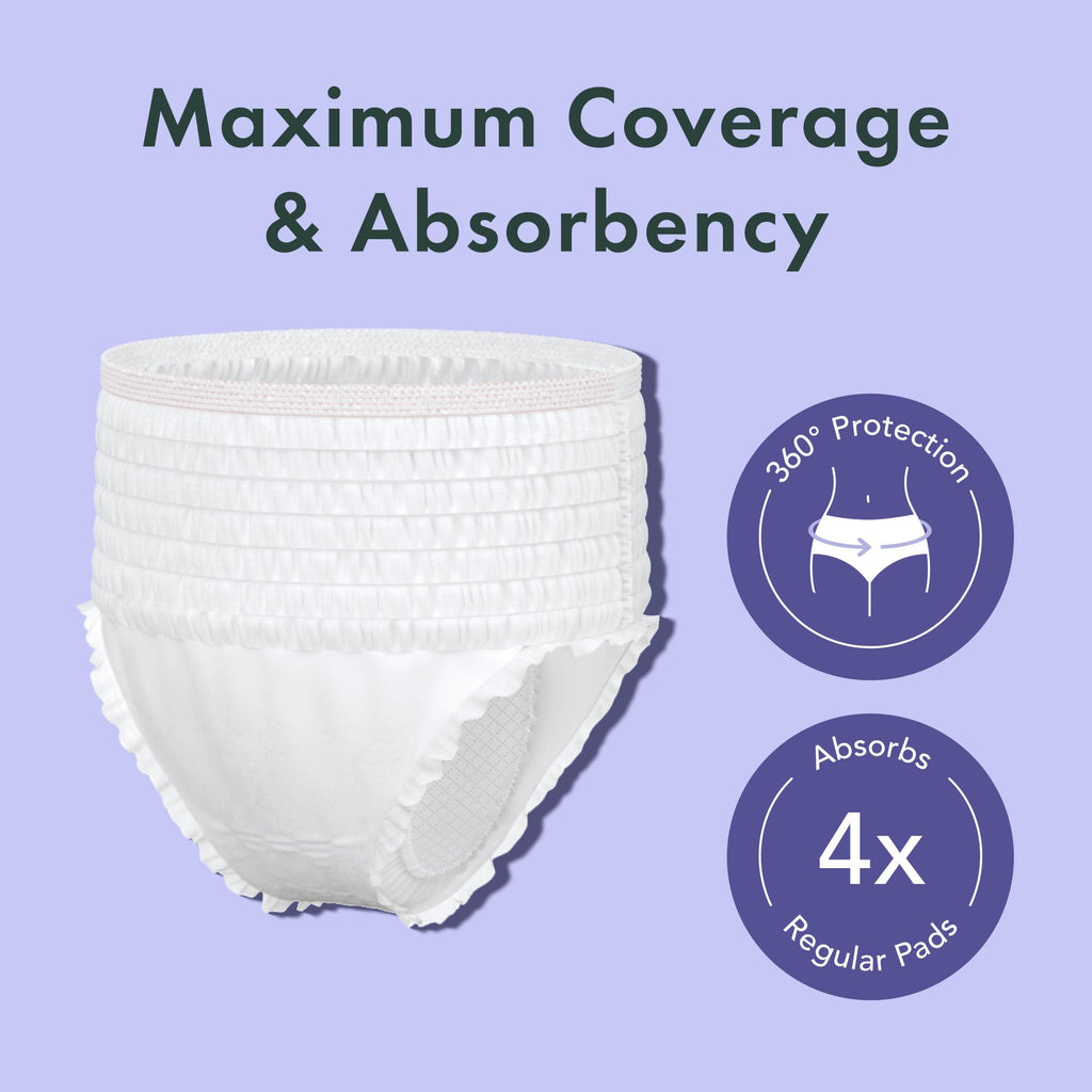 Rael Disposable Underwear for Women - Organic Cotton Cover


