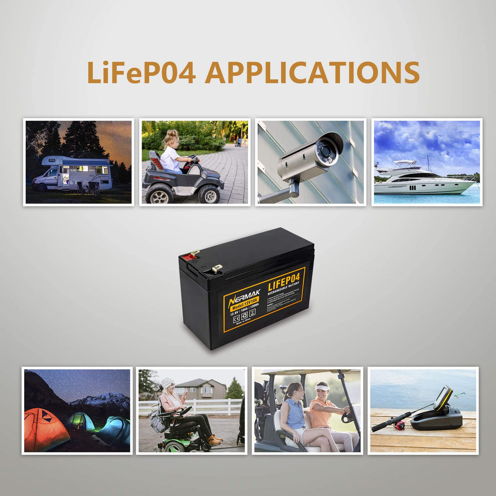 Nermak LiFePO4 Deep Cycle Battery with Built-in BMS


