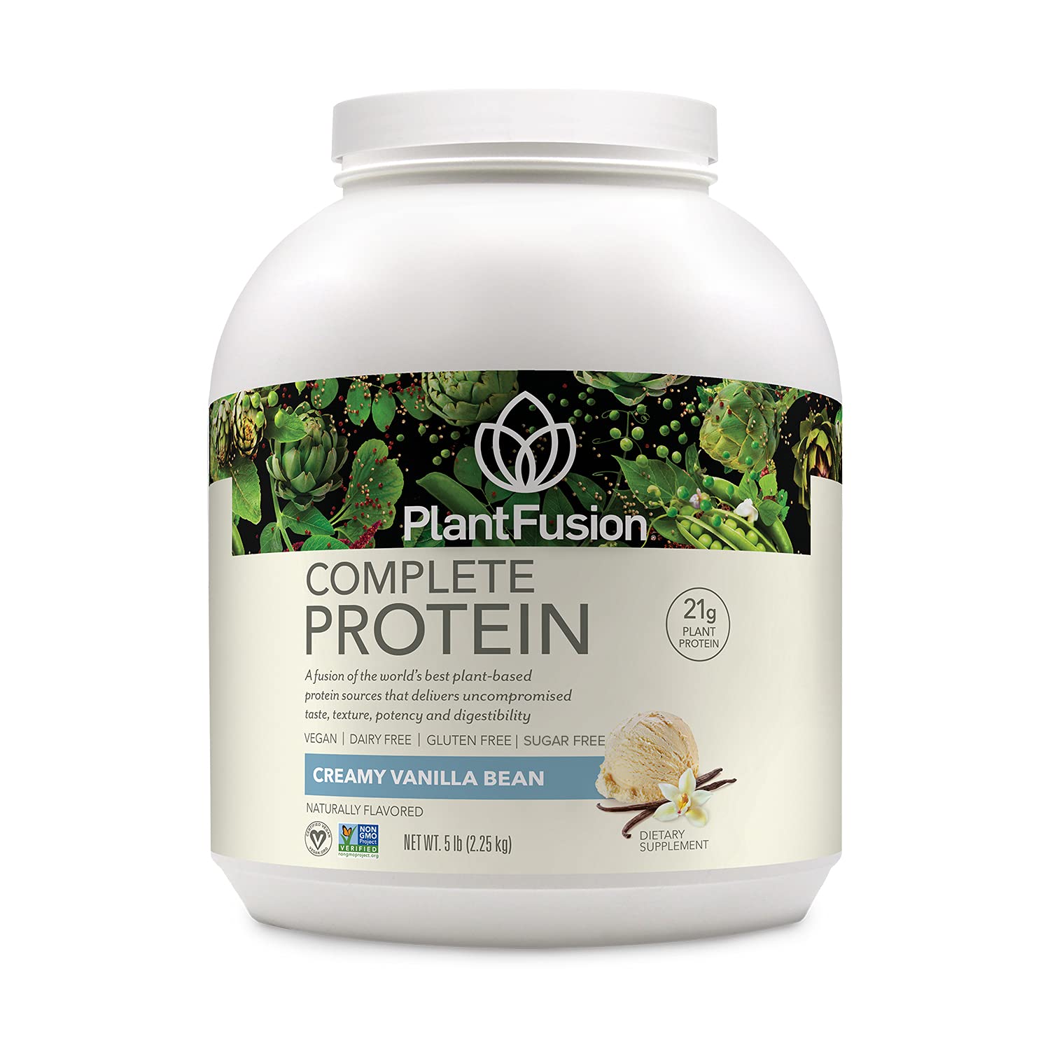 PlantFusion Complete Vegan Protein Powder with BCAAs