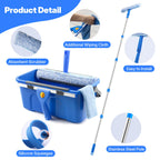 NICOFPHY Window Cleaning Kit with Squeegee & Scrubber

