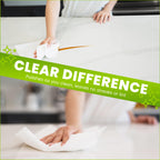 The White Green Cloth Reusable Cleaning Cloth for Glass

