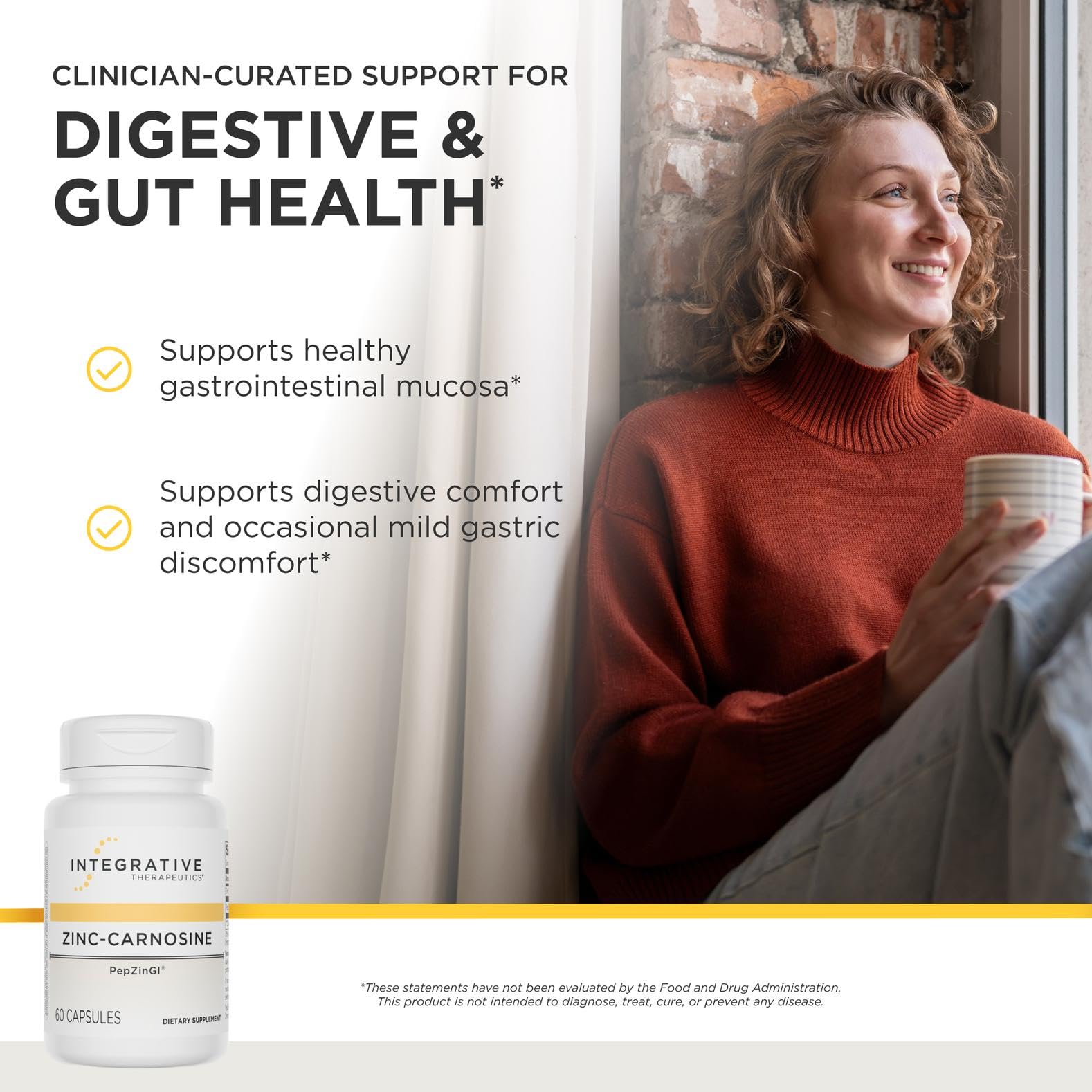 Integrative Therapeutics Zinc-Carnosine for Mucosa Wellness

