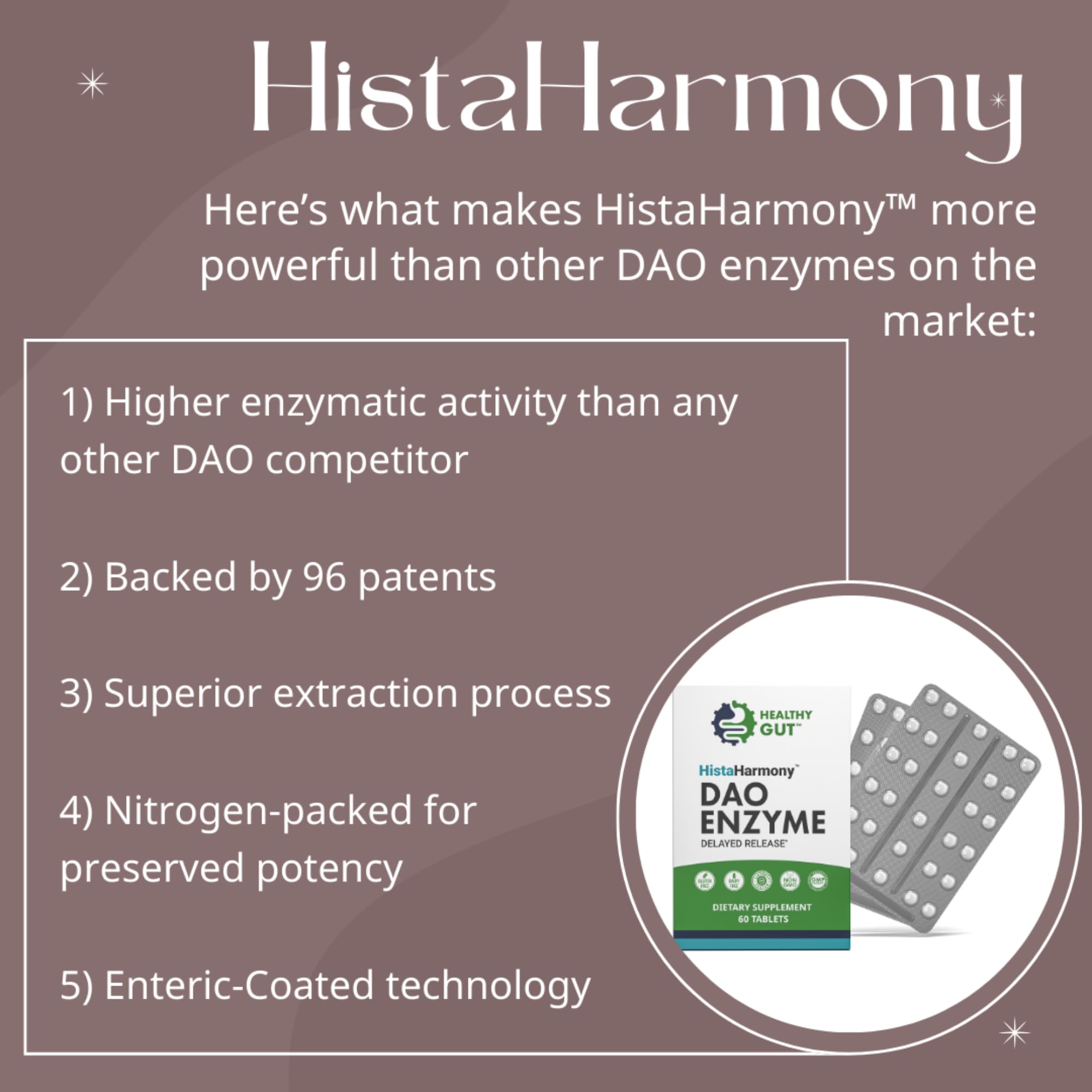Healthy Gut HistaHarmony Enzyme Supplement | Delayed Release


