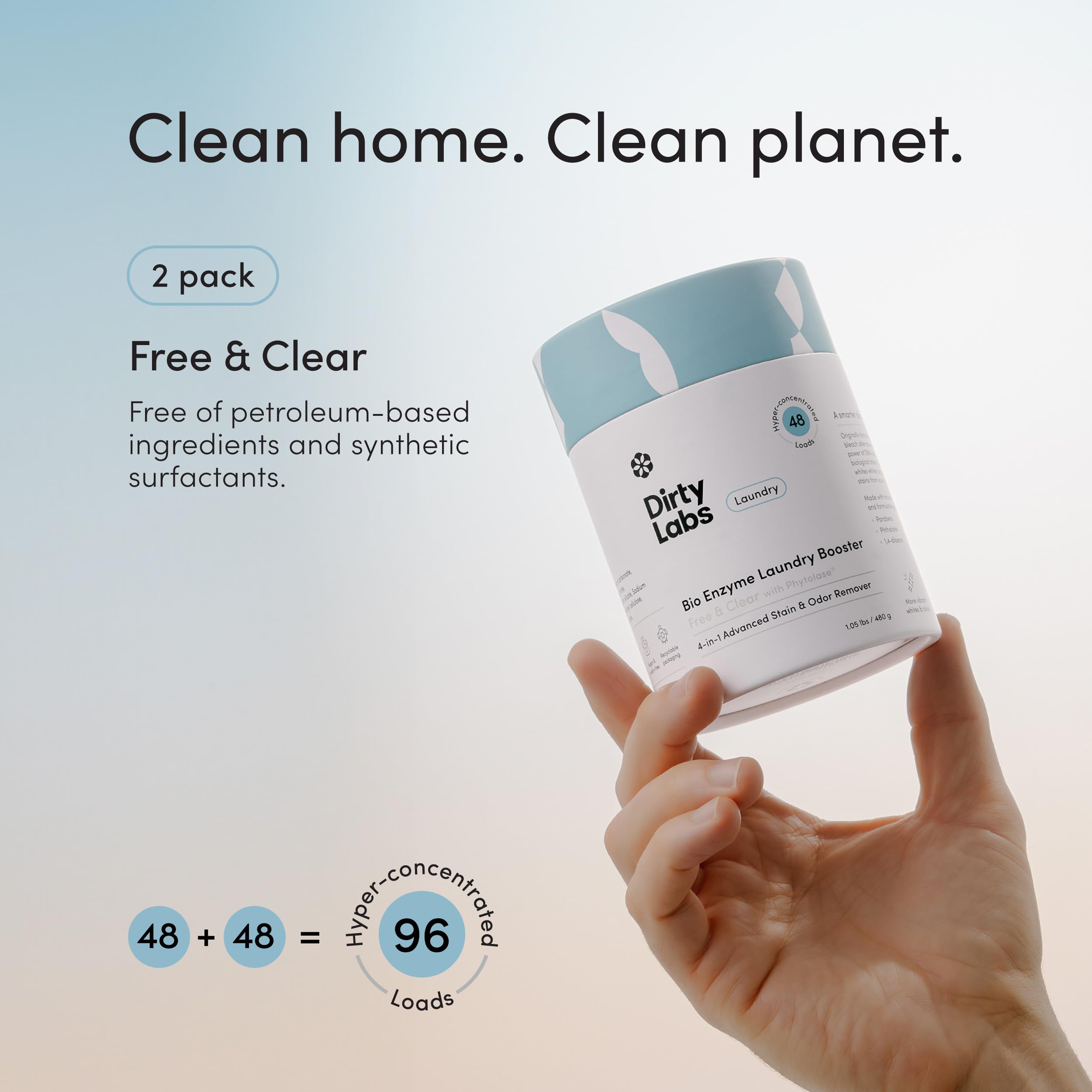 Dirty Labs Bio Enzyme Laundry Booster | Scent Free

