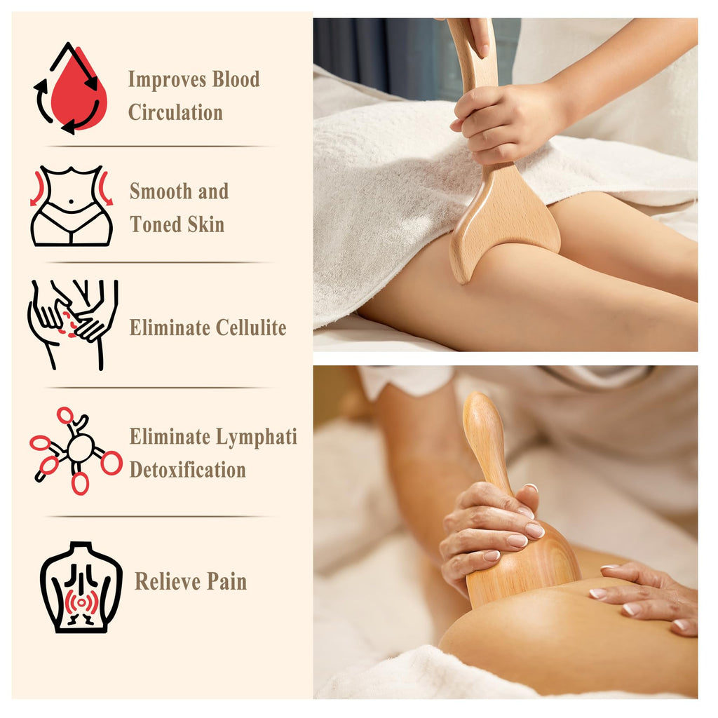 Xokocli Wood Therapy Massage Tools Kit

