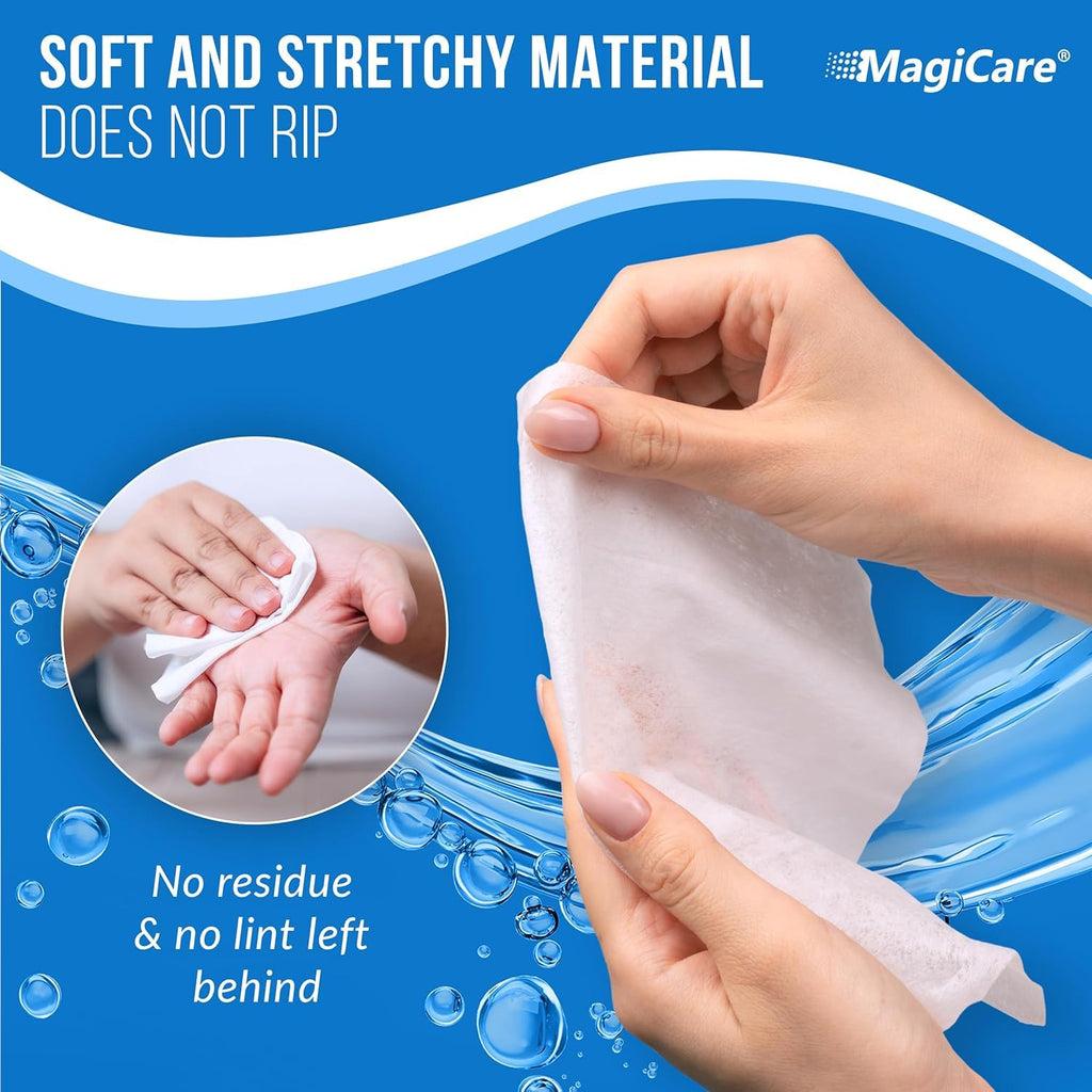 MagiCare 75% Alcohol Wipes | Unscented Sanitizing Wipes

