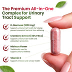 ForestLeaf D-Mannose 1000mg Capsules Urinary Tract Support

