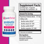 Just Thrive Probiotic & Antioxidant - Spore-Based Support

