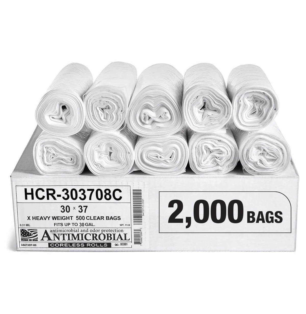 Aluf Plastics High Density Trash Bags - Heavy-Duty