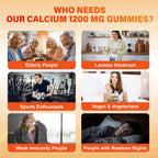 Calcium 1200 mg Gummies with Vitamin D3 for Adults


