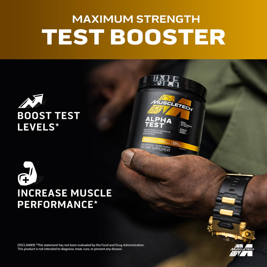 MuscleTech AlphaTest Testosterone Booster | Tribulus Boron

