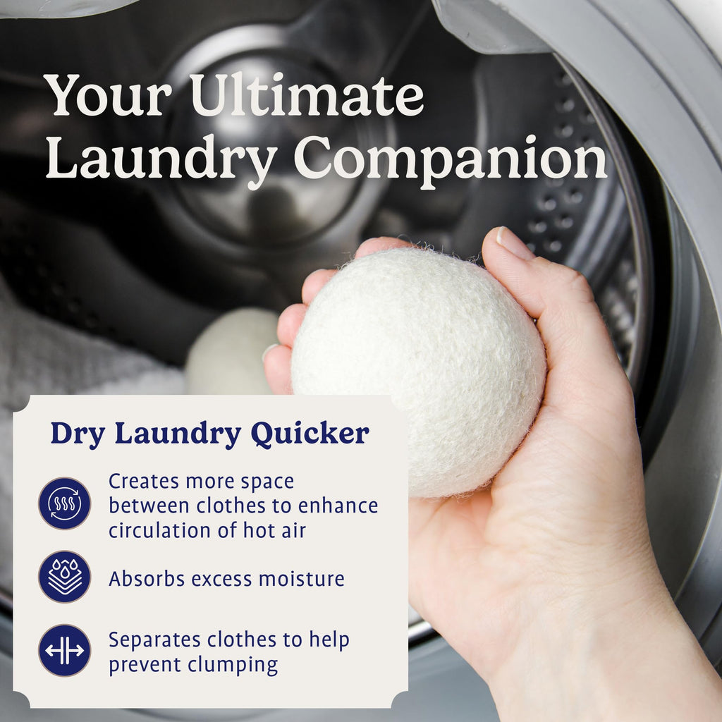Handy Laundry Wool Dryer Balls - Natural Fabric Softener

