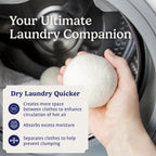Handy Laundry Wool Dryer Balls - Natural Fabric Softener


