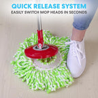 Simpli-Magic Cleaning System with 3 Microfiber Mop Heads

