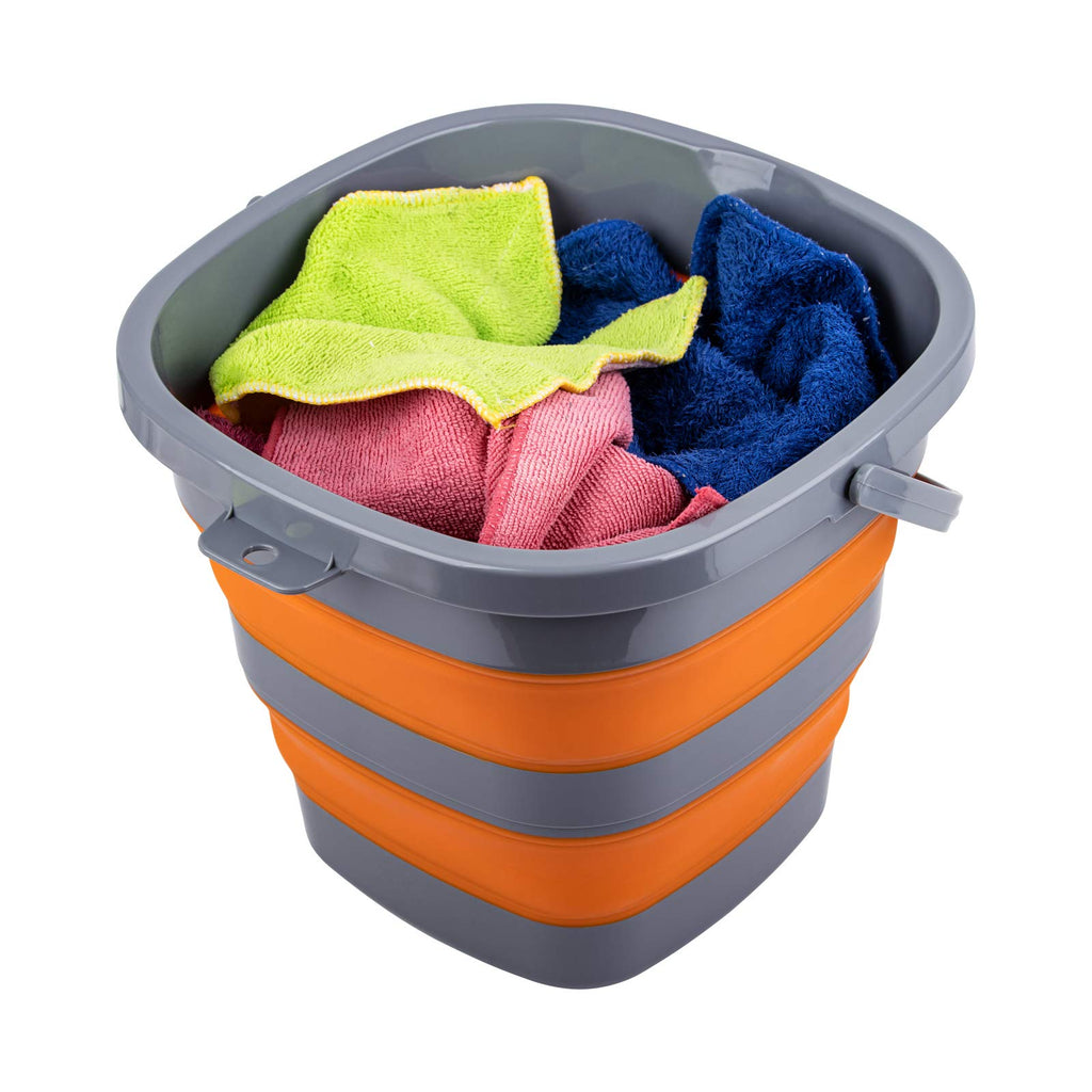 Collapsible Plastic Bucket Foldable for Home & Outdoors

